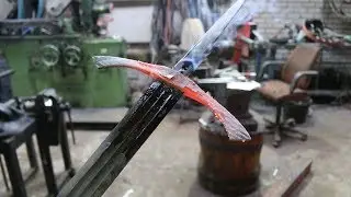 Forging a longsword, part 2,  forging the cross guard.