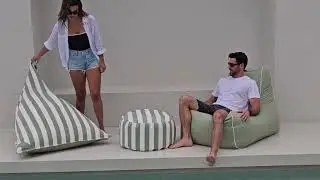 Luxury Outdoor Bean Bags by Mooi Living &ndash; Poolside, Garden & Patio Lounging in Style