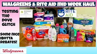 WALGREENS & RITE AID COUPONING HAUL/ Testing the Dove glitch 😍/ Learn drugstore couponing