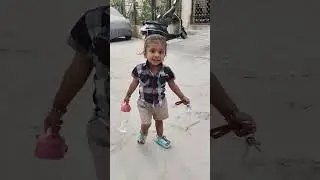 Walking like a pro😊 #walking #running #chotu #girl #happy #morning #street #walk #love #funny #reel