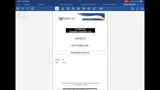 Maths P2 September 2025 general solution