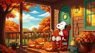 Snoopy&rsquo;s Autumn Morning Study 📖Chill Lofi Vibes 🍁Cozy Lofi Beats for a Peaceful Start