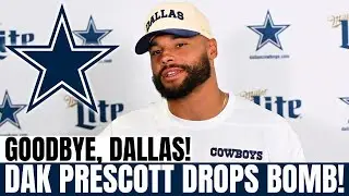 BOMBSHELL  DAK PRESCOTT ANNOUNCES EXIT in emotional press conference   Cowboys News