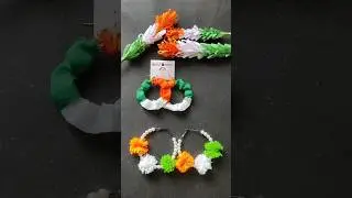 Diy independence day special craft #earrings #home made #crafter aditi independence day earrings