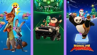 Zootopia vs Bad Guys vs Kung Fu Panda Tiles hop and coffin dance music