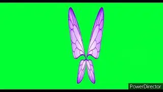 Fancy Japanese 1980s Purple Superhero Styled Butterfly Wings Green Screen Effects