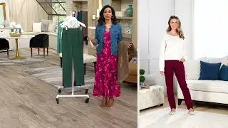Coldwater Creek Knit Denim Mid Rise Pull-on Slim Leg Jeans on QVC