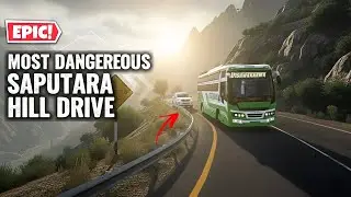 Most Dangerous Road in Gujarat! 🛣️ indian Bus vs Saputara Hills 🏔️ #THG 