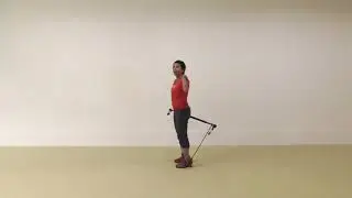 Gymstick tip both bands one foot shoulder extension, knee extension and lunge