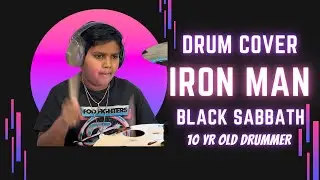Iron Man - Black Sabbath | Epic Drum Cover by Talented 10-Year-Old Drummer!