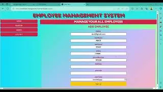 EMPLOYEE MANAGEMENT SYSTEM(A BEGINER FRIENDLY PROJECT) REACT JS AND SPRING BOOT PROJECT