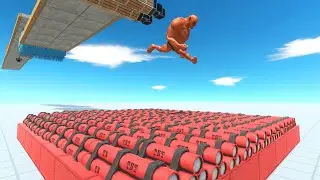 Jump Over 1000 TNT  | Animal Revolt Battle Simulator | ARBS PLAY