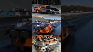 @grannas_racing  Supra &ldquo;Orange Bad Man&rdquo; goes 6.93@215mph #nyce1s #supra #2jz #turbo #car #racing