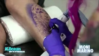 Moni Marino Tattooing Color Realism Leg Piece