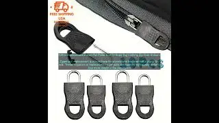 1005005628652128 10Pcs Replacement Zipper Pull Puller End Fit Rope Tag Clothing Zip Fix
