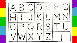 Abcd tracing| Alphabet tracing and colouring| Abc tracing with colour | Abc tracing 