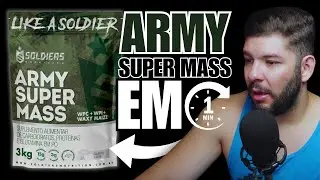 TUDO SOBRE ARMY SUPER MASS (Soldiers Nutrition) EM 1 MINUTO!