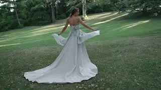 Dusty blue wedding dress - Rhapsody - 0174