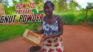 AFRICAN VILLAGE GIRL'S LIFE//MAKING GNUTS POWDER IN OUR TRADIONAL LOCAL WAY