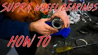 How to change front wheel bearings on a Toyota Supra - JZA80