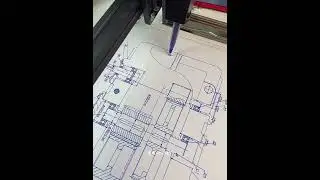 This Chinese CNC Plotter Draws Blueprints So Smooth, It&rsquo;s Hypnotic! ✍️🌀 #CNCPlotter #PenPlotter
