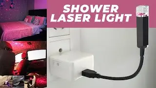 WRADER Plug and Play USB Laser Night Light Fancy Laser Light For All Cars, Bedroom, Party and More