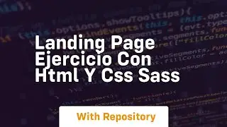 Landing page ejercicio con html y css sass