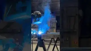 Welding wire grates there&rsquo;s hundreds and hundreds of them to weld #migwelding