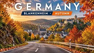 4K Driving in Germany | Blankenheim in Autumn | Scenic Eifel Countryside