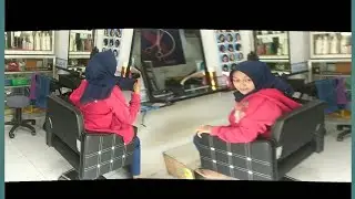 Potong rambut berkerudung#potongrambutwanita