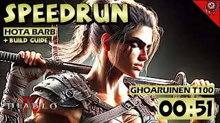 HOTA Barb SPEEDRUN und BUILD Vorstellung - GOARUINEN T100 - Diablo 4