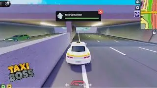 Reach Speed of 241kmh and Play 20 minutes Task Complete Lvl 9-10 - Taxi Boss ROBLOX