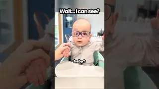 Baby sees mother clearly for the first time. 🥺
