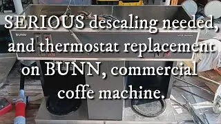 BUNN Commercial Coffee Machine Descaling and Thermostat Replacement.