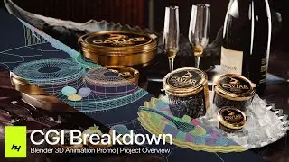 CGI Breakdown | Blender 3D Animation &mdash; Black Caviar Product Animation