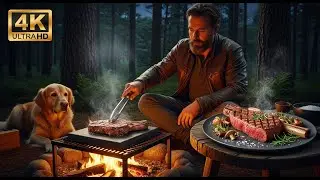 The Ultimate Grilled Tomahawk Beef on Hot Stones and Snow Salt | Outdoor Eating Challenge