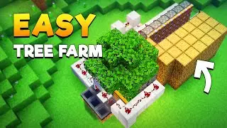 Minecraft: Easy Tree Farm Bedrock Tutorial 1.18