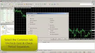 How to create and set a default chart template in Metatrader 4 (MT4)