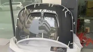 SVR Style 3K Twill Glossy Carbon Fiber Car Hood Scoop Bonnet For Range Rover Sport