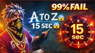 I Find A To Z In 15 Seconds  In Free Fire 😱 | New Year Special