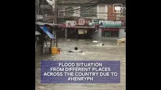 Flood situation from different places across the country due to #HenryPH