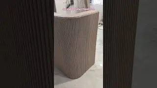 Reception Table Carved Flooted Finish Complete Flooted Frant Area #interiordesign #table