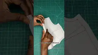 Shirt Hidden Button Stand Pattern. #patternmaking  #patterndrafting #sewingtutorial #shirt