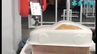 5 axis cnc machine center processing vacuum formed car mold