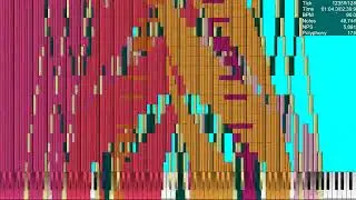[BLACK MIDI] Phoenix's Theme (Rising Hope), 803K Notes (MLP Note Colored)