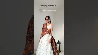 Dupatta drapes for Navratri !✨ your pick?☺️ #chaniyacholi #dupattadrape #navratri #navratioutfit