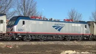 New ACS-64 #609 on Amtrak's California Zephyr, Ottumwa, IA 3/13/14