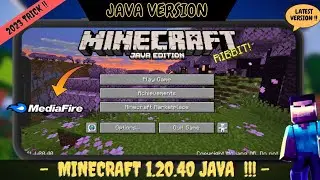 Minecraft 1.20.40 Latest JAVA Version !!!| Mcpe Convert Java Edition 1.20 (by java ui)| Justiflyy