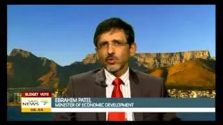 Ebrahim Patel delivered his budget vote speech on Tuesday