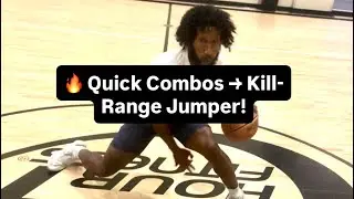Quick Combo Handles Into Mid-Range Jumper | Freestyle Dribbling Workout